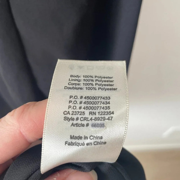 Aritzia Wilfred Aubagne Wrap Tie Front Midi Longsleeve Dress NWT Black Size 6 - Picture 8 of 8